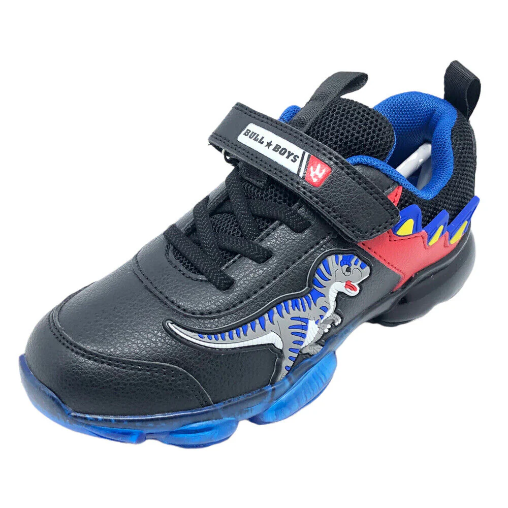 Bull Boys Allosauro Lights Black Light Up Trainers Shoes BBAL2206 - Image 4