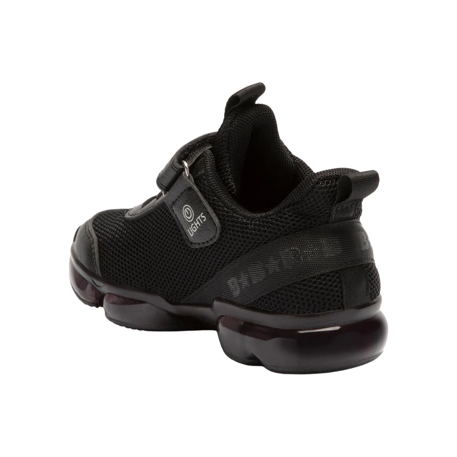 Bull Boys DNAL2132 Black Mesh T-Rex Elastic Laces Light Up Trainers - Image 3