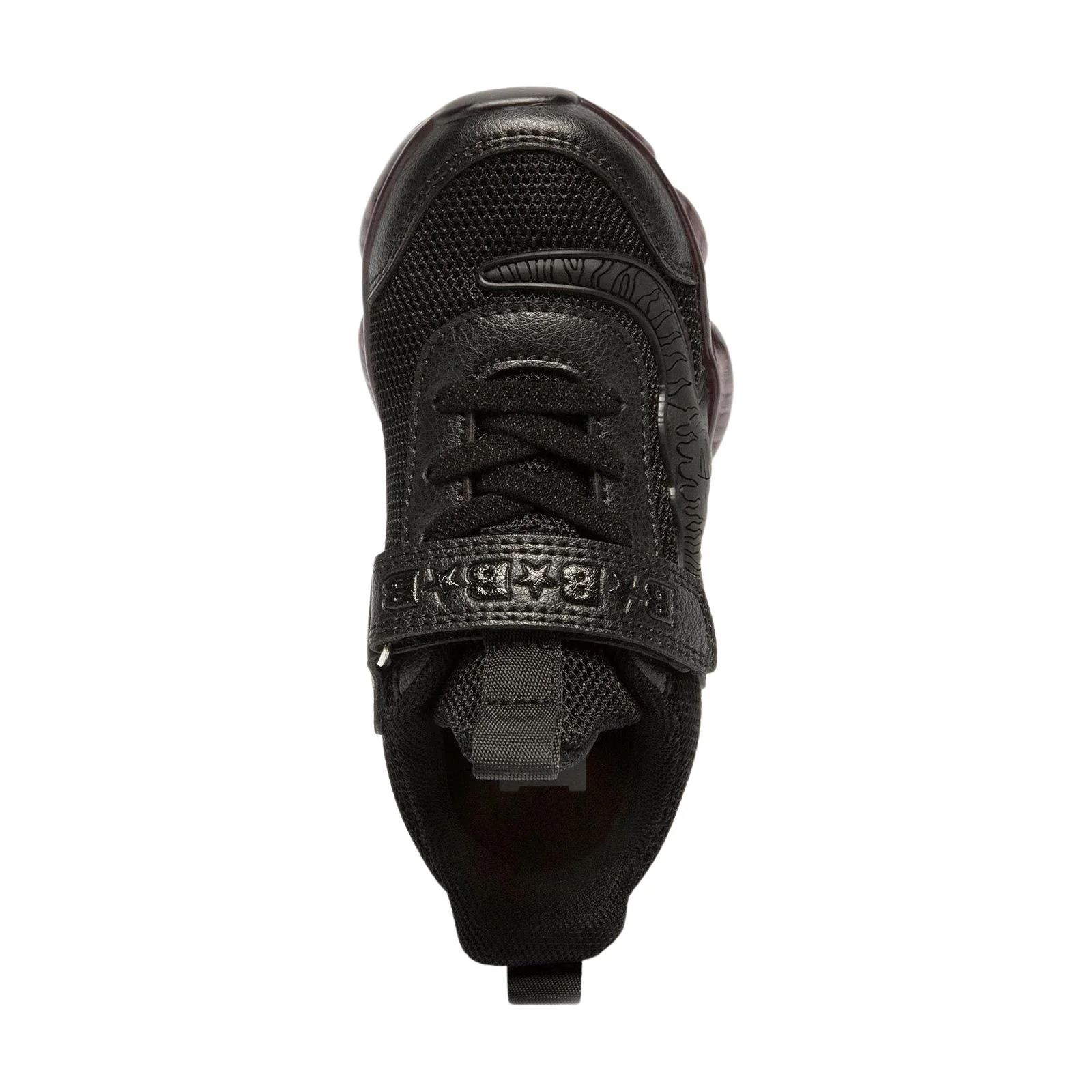 Bull Boys DNAL2132 Black Mesh T-Rex Elastic Laces Light Up Trainers - Image 4