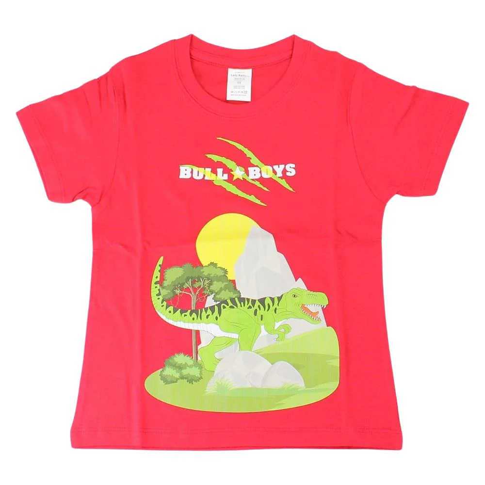 Bull Boys DNYA2391 Dinosaur Red Navy T-Shirt - Image 5