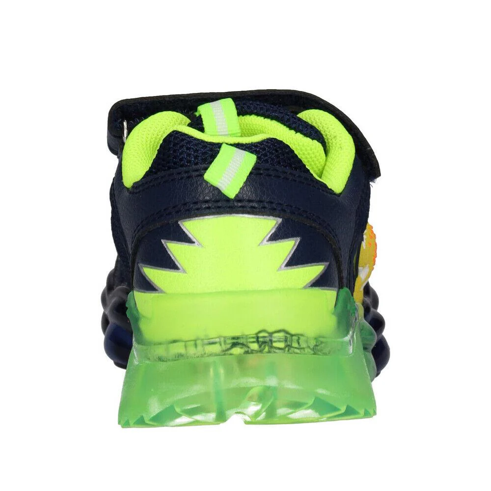 Bull Boys Triceratopo Lights Navy Dinosaur Light Up Trainers DNAL2205 (AE01) - Image 4