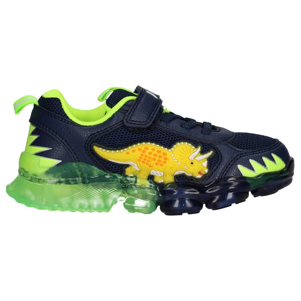 Bull Boys Triceratopo Lights Navy Dinosaur Light Up Trainers DNAL2205 (AE01) - Image 6