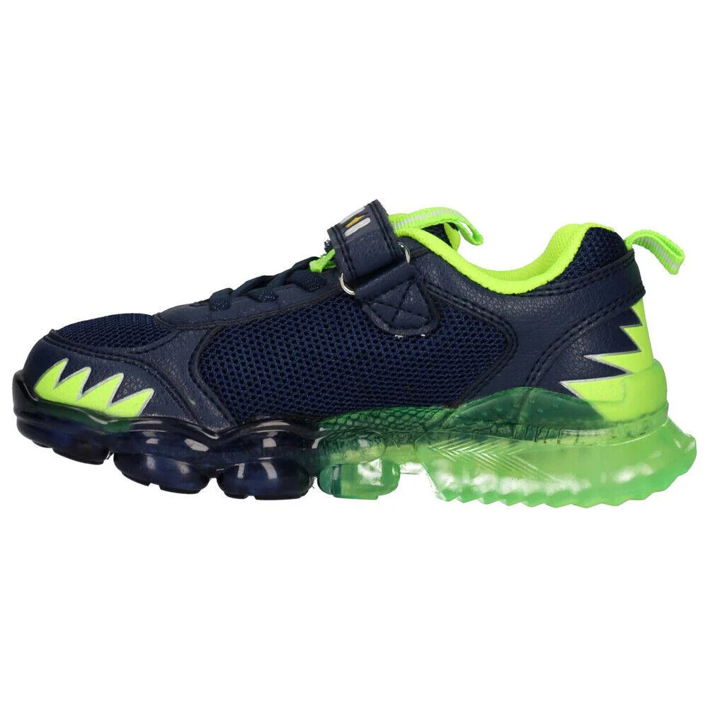 Bull Boys Triceratopo Lights Navy Dinosaur Light Up Trainers DNAL2205 (AE01) - Image 7
