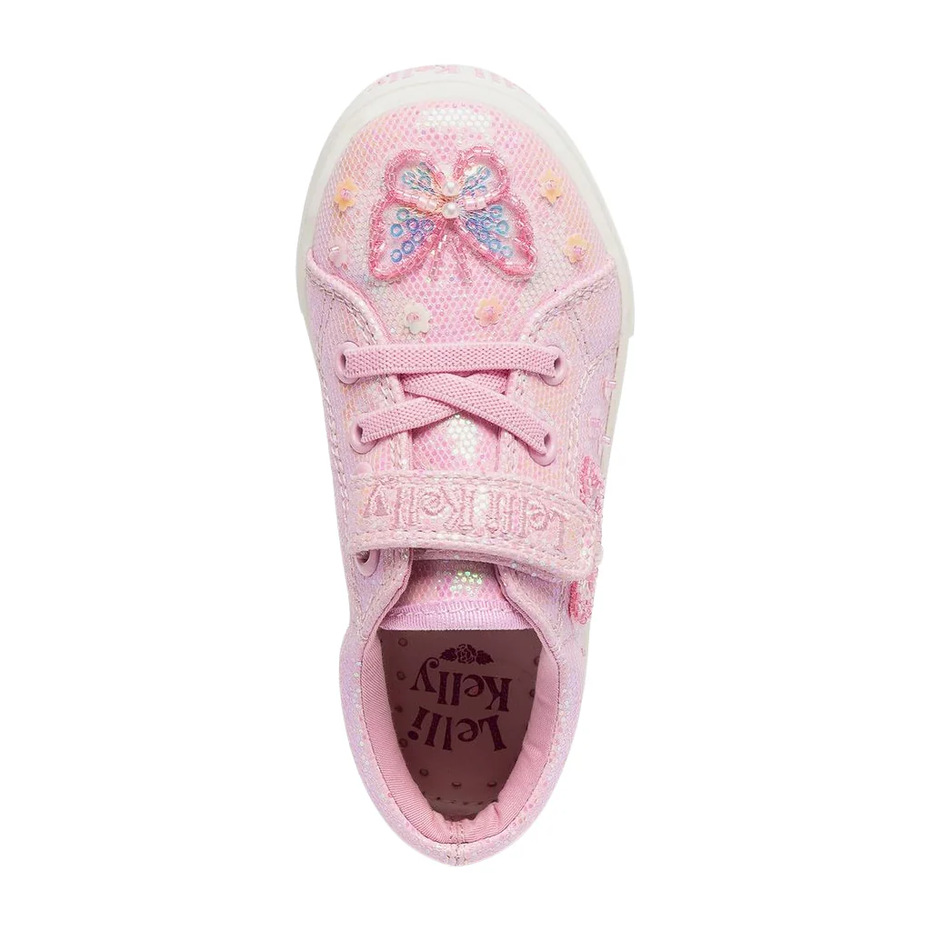 Lelli Kelly Emerald Glitter Canvas Trainers LK5421 - Image 8