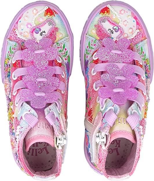 Lelli Kelly LK1002 (BM02) Unicorn Mid Lilla Fantasia Lilac Baseball Boots - Image 15