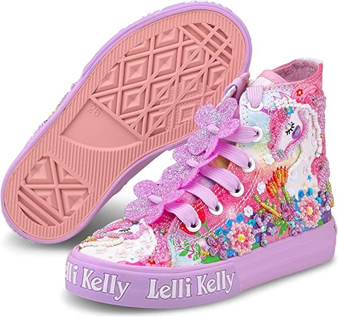 Lelli Kelly LK1002 (BM02) Unicorn Mid Lilla Fantasia Lilac Baseball Boots - Image 22