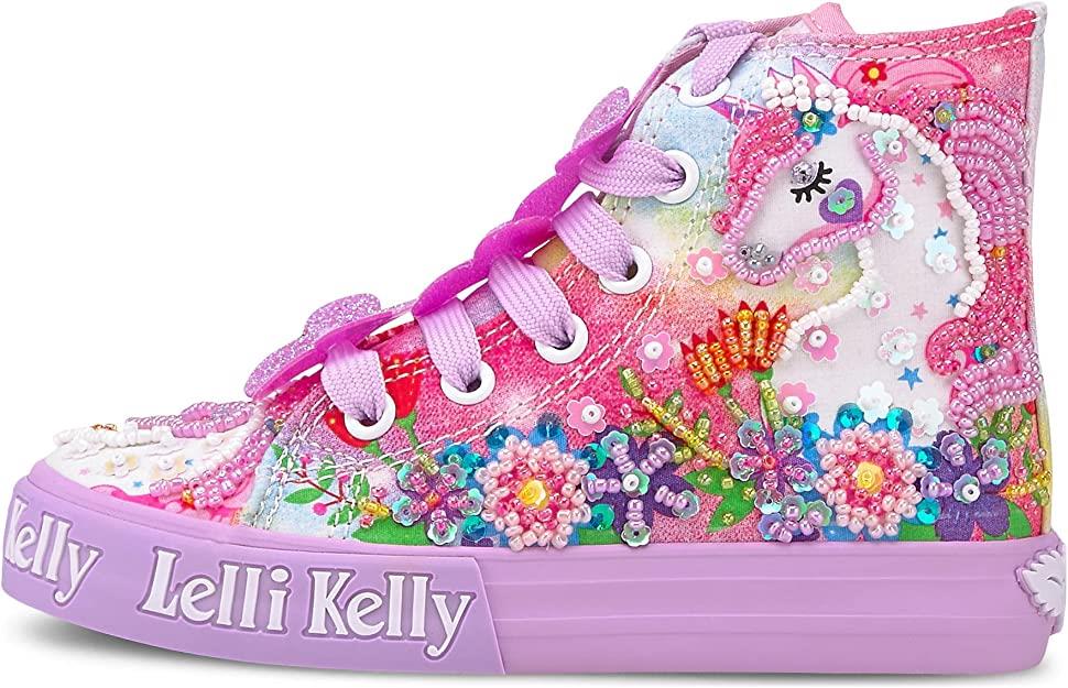 Lelli Kelly LK1002 (BM02) Unicorn Mid Lilla Fantasia Lilac Baseball Boots - Image 6