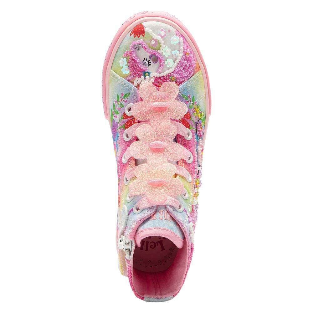 Lelli Kelly LK1002 (BX02) Unicorn Mid Multi Fantasia Pink Baseball Boots - Image 3