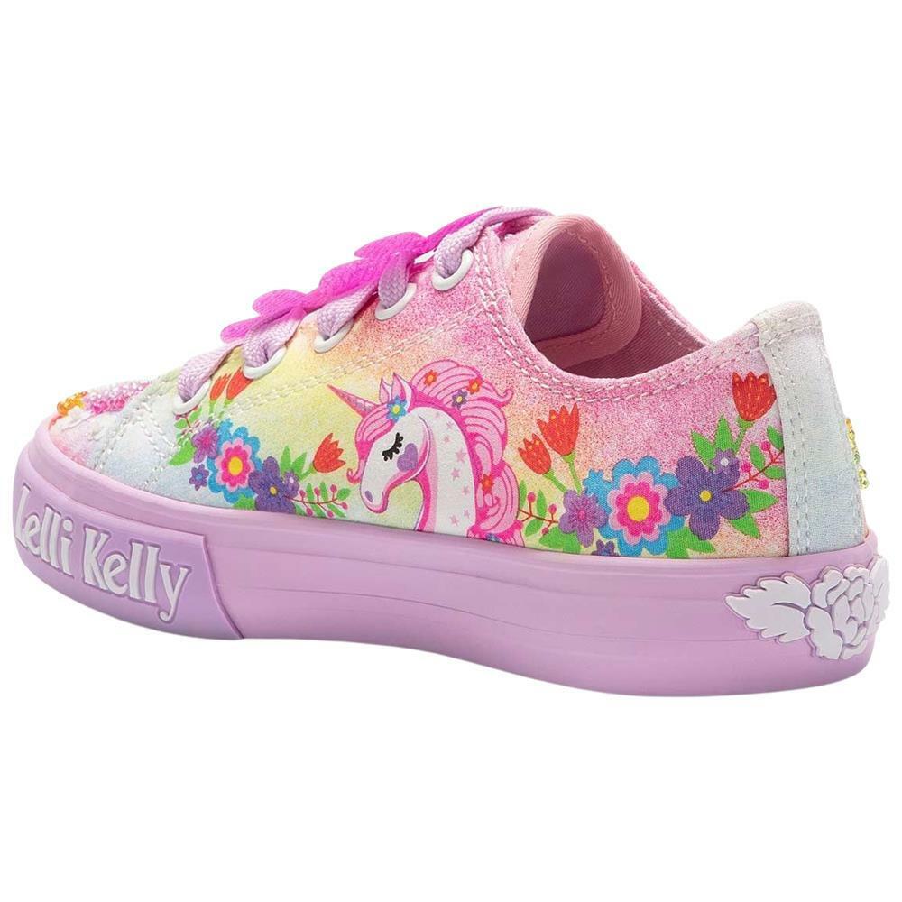 Lelli Kelly LK1003 (BM02) Unicorn Low Fantasia Lilla Lace Up Shoes - Image 3