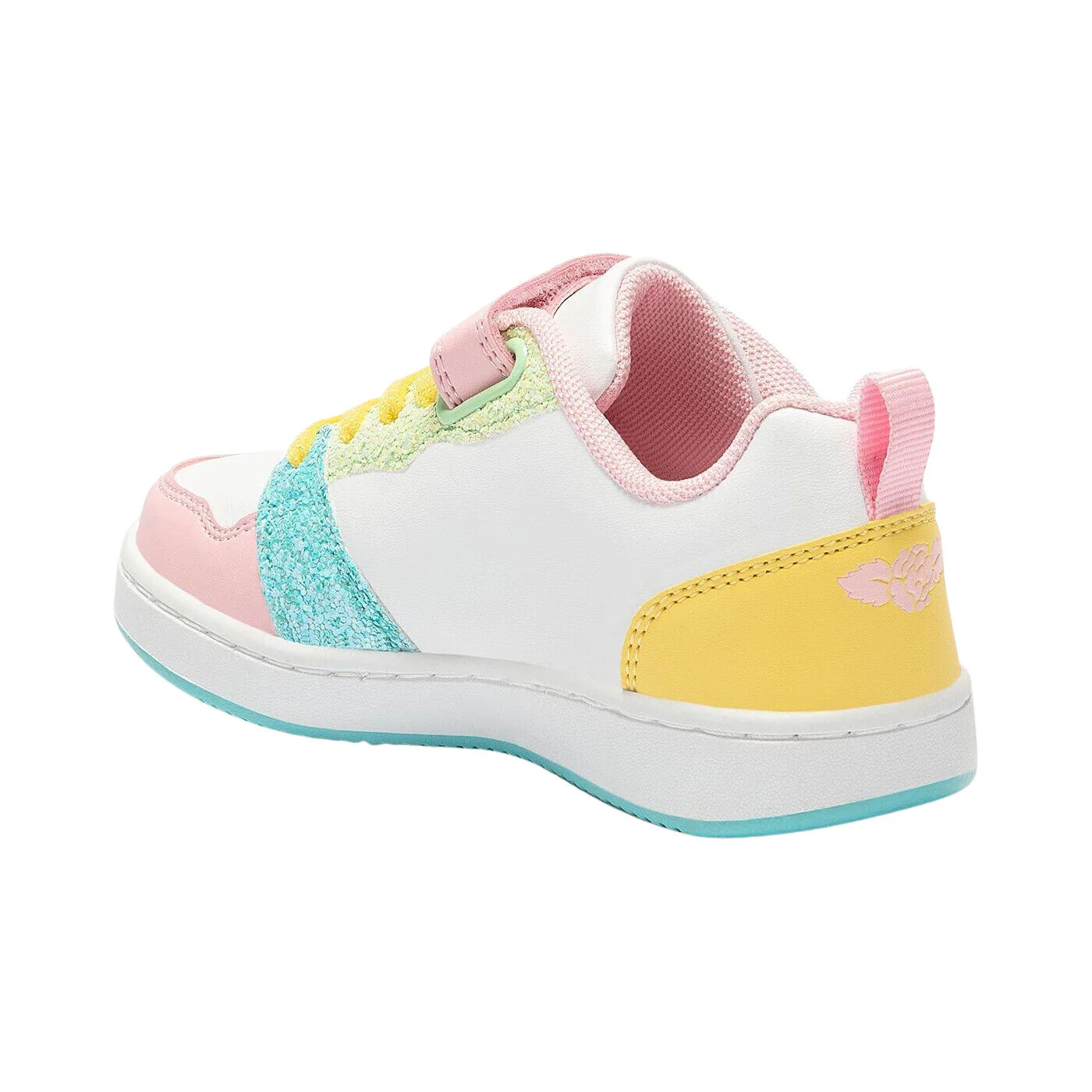 Lelli Kelly LK2015 (XX10) Daisy White Multi Elastic Trainers - Image 3