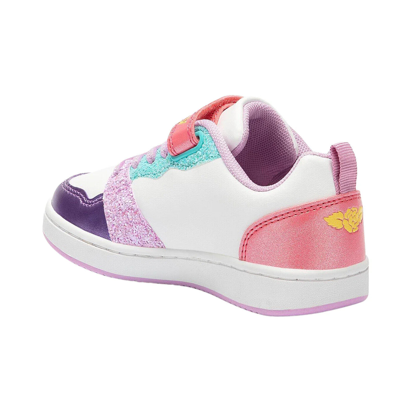 Lelli Kelly LK2015 (XX20) Daisy White Multi Elastic Trainers - Image 3