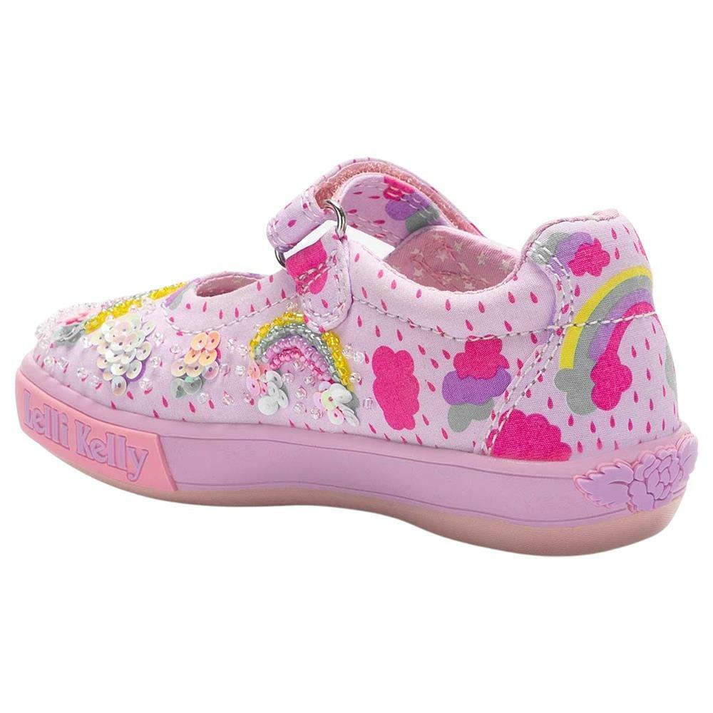 Lelli Kelly LK2031 (BM02) Allegra Rainbow Lilac Fantasy Canvas Shoes - Image 3