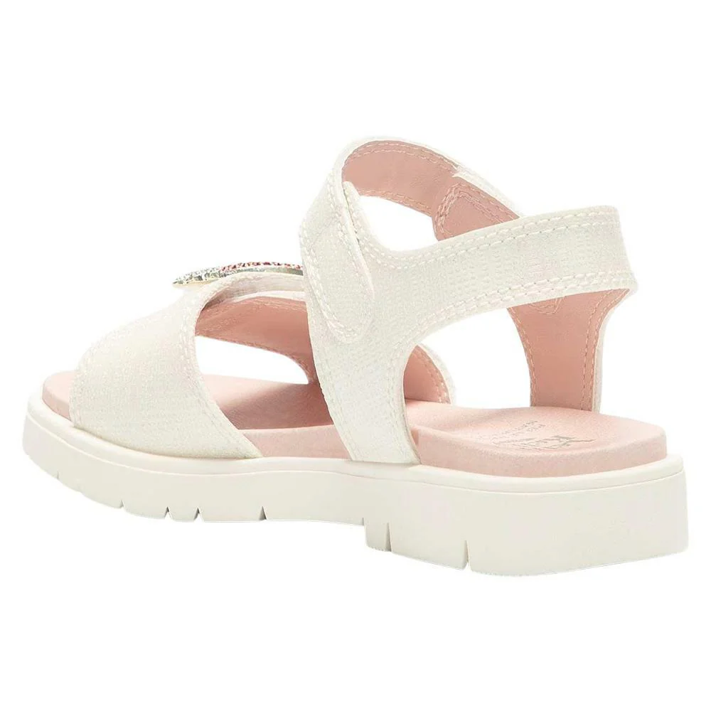 Lelli Kelly LK2070 (AA01) Brite White Rainbow Diamante Adjustable Strap Sandals - Image 4