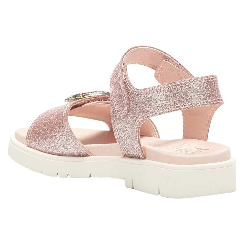 Lelli Kelly LK2070 (AC01) Brite Pink Rainbow Diamante Adjustable Strap Sandals - Image 4
