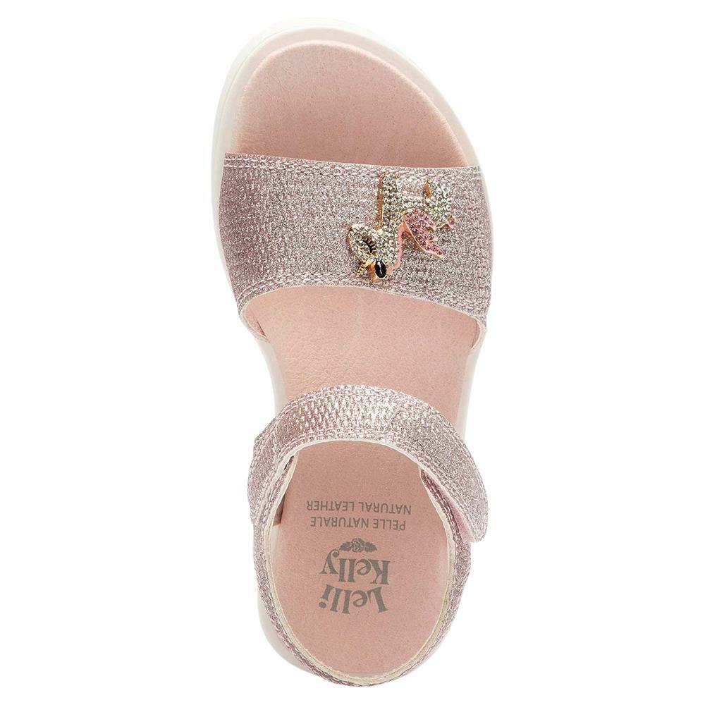 Lelli Kelly LK2071 (AC01) Bliss Pink Unicorn Diamante Adjustable Strap Sandals - Image 4