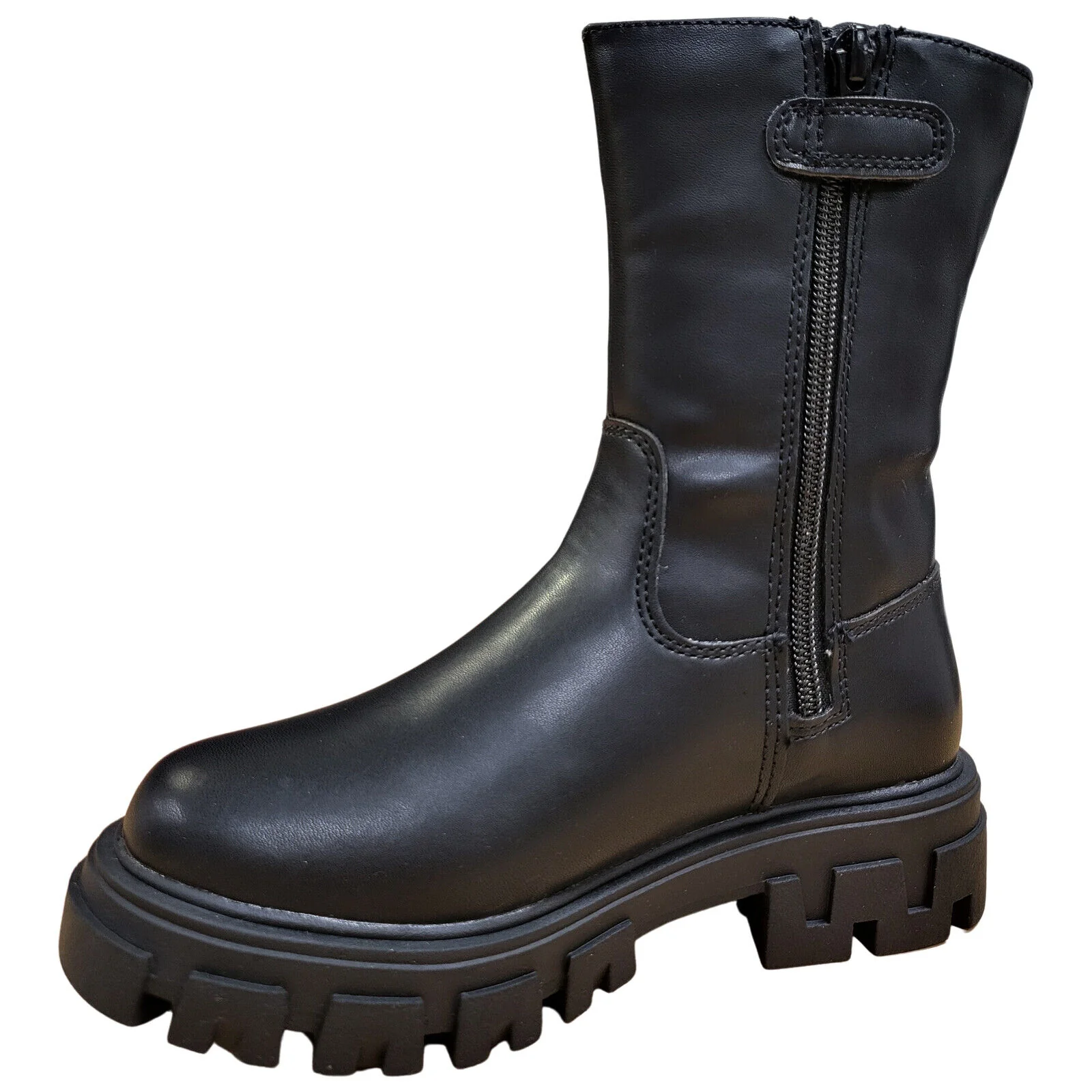 Lelli Kelly LK2310 (AB01) Rachele Black Chunky Sole Longer Length Ankle Boots - Image 3