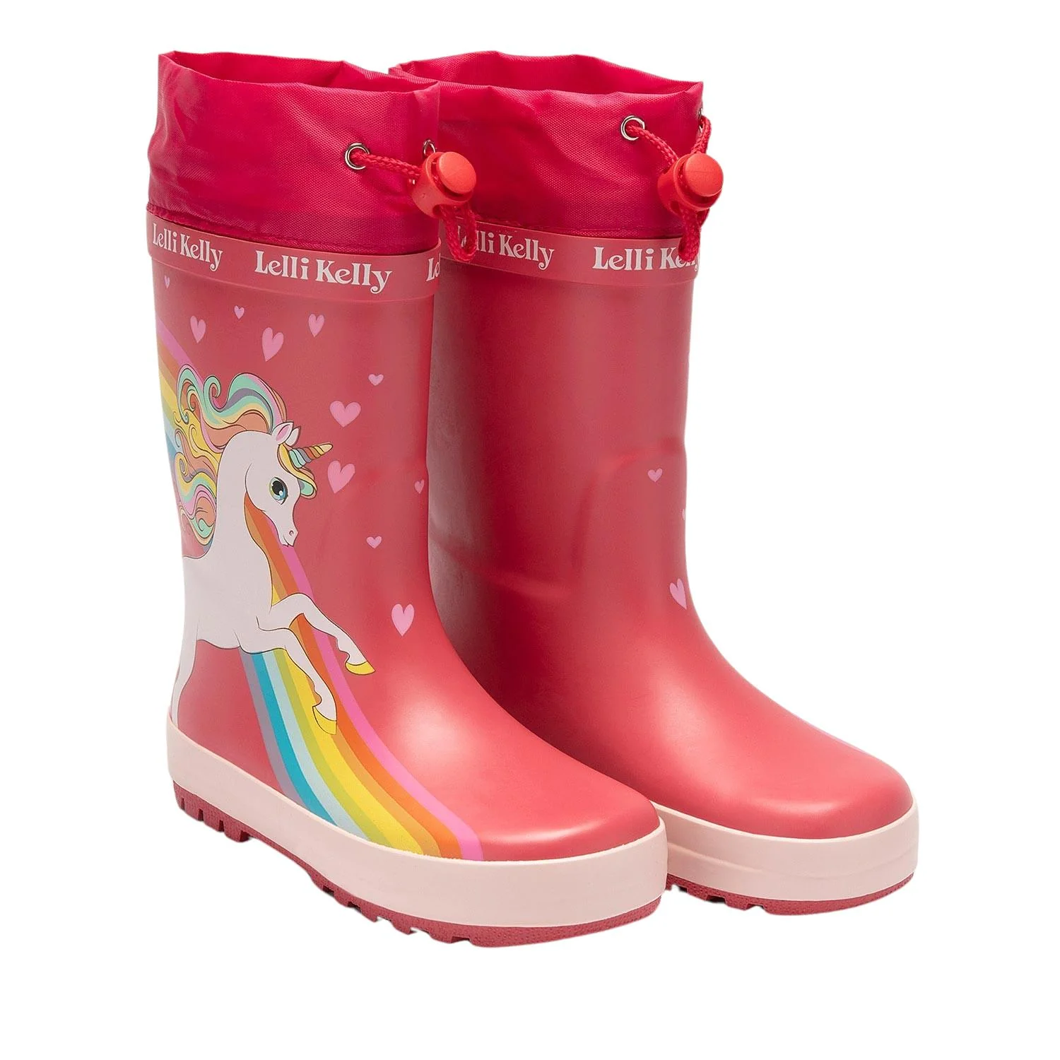 Lelli Kelly LK2650 (AN02) Unicorn Pink Rainboot Toggle Top Wellies - Image 8