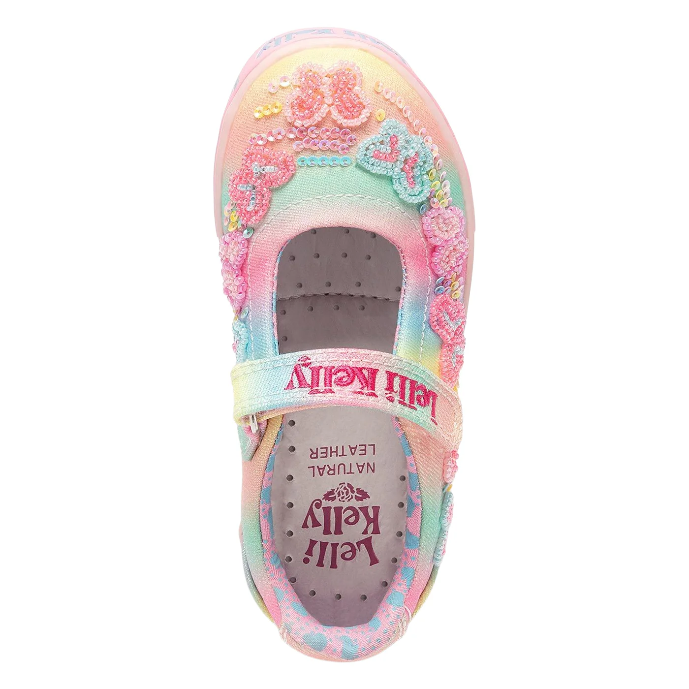 Lelli Kelly LK3470 (BX02) Myla Multi Beaded Canvas Dolly Shoes - Image 3
