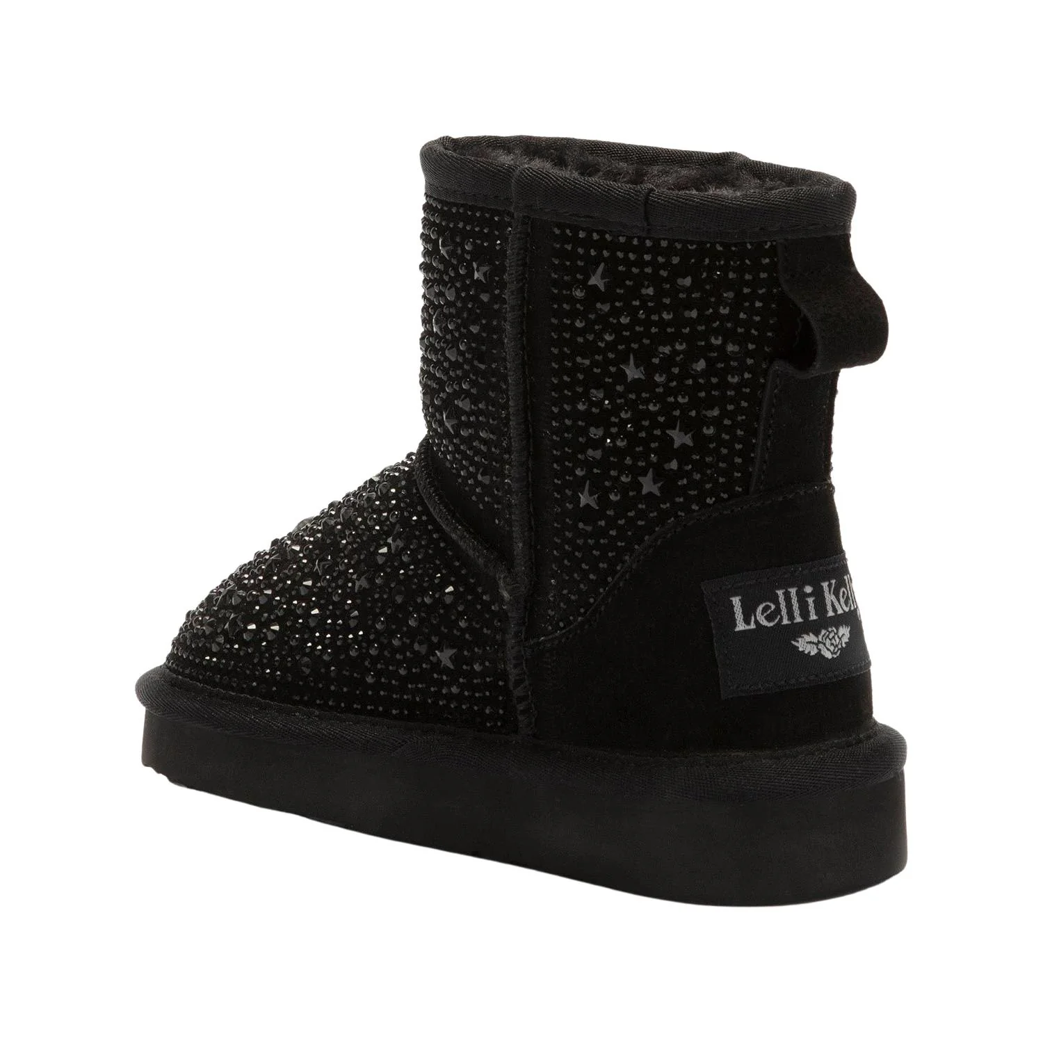 Lelli Kelly LK3770 (EB01) Olivia Black Suede Diamante Warm Lined Boots - Image 78