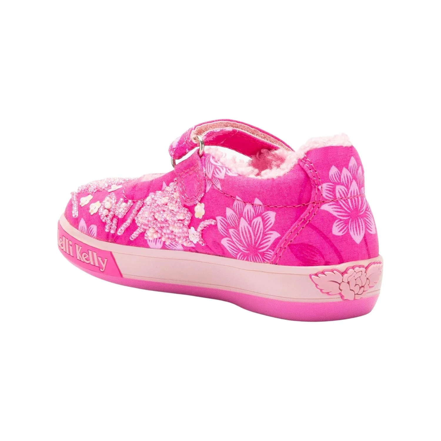 Lelli Kelly LK3854 (BN02) Megan Fuxia Pink Warm Lined Canvas - Image 3