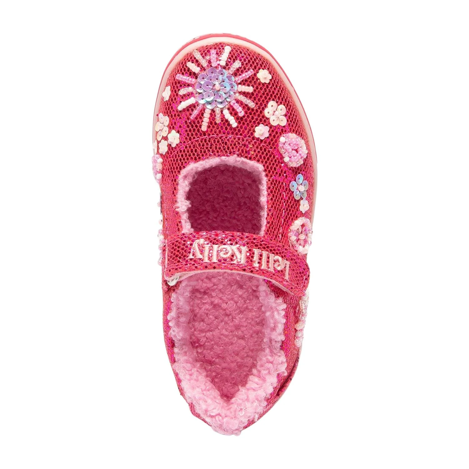 Lelli Kelly LK3860 (GC63) Dafne Hot Fuchsia Glitter Warm Lined Canvas Uppers - Image 4