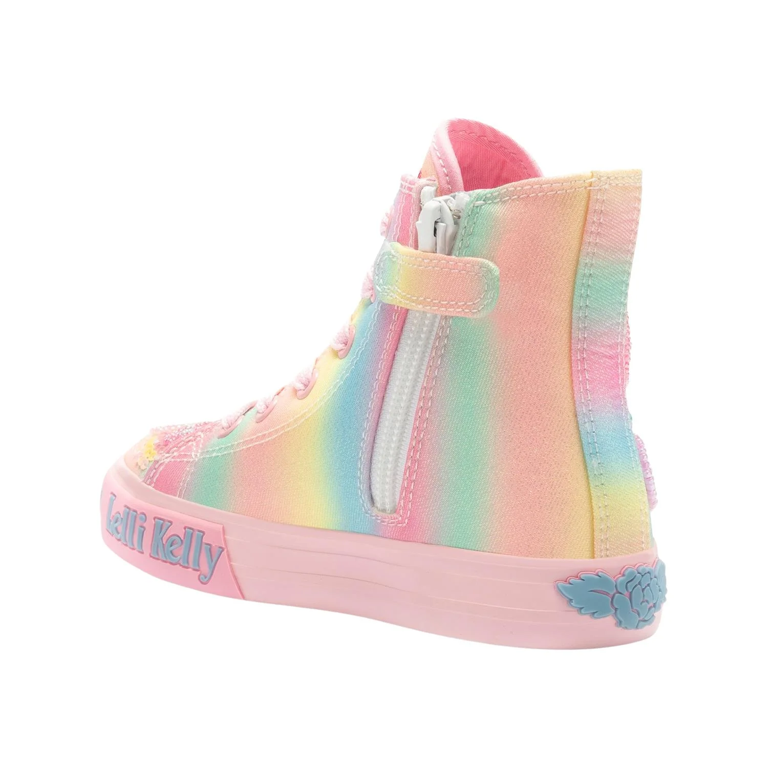 Lelli Kelly LK3863 (BX02) Myla Mid Multi Fantasy Heart Rainbow Baseball Boots - Image 28