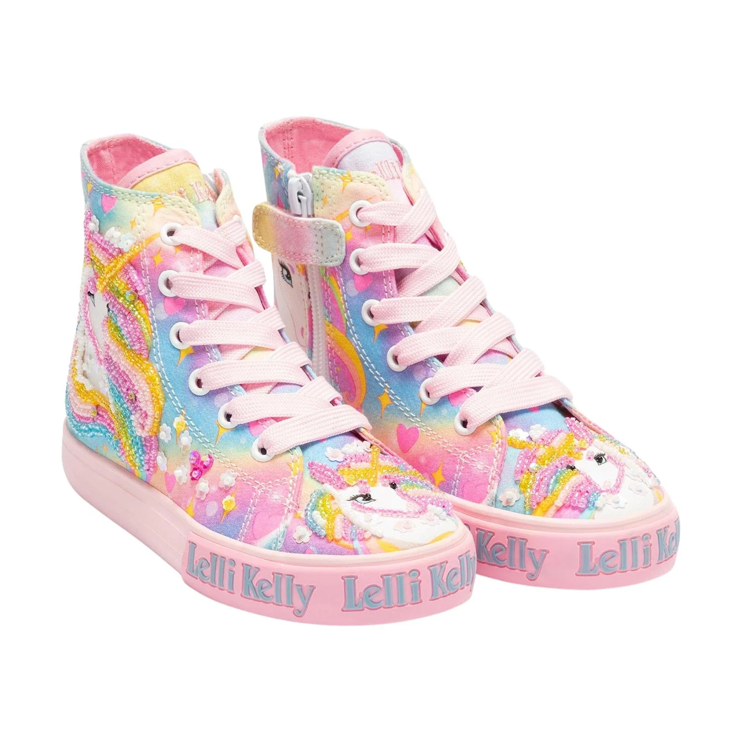 Lelli Kelly LK4150 (RO02) Unicorn Rainbow Rosa Fantasia Unicorn Baseball Boots - Image 3