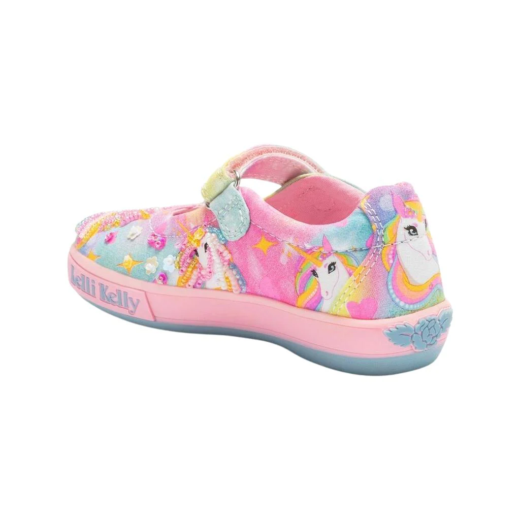 Lelli Kelly LK4154 (RO02) Unicorn Rainbow Canvas Dolly Shoe - Image 43