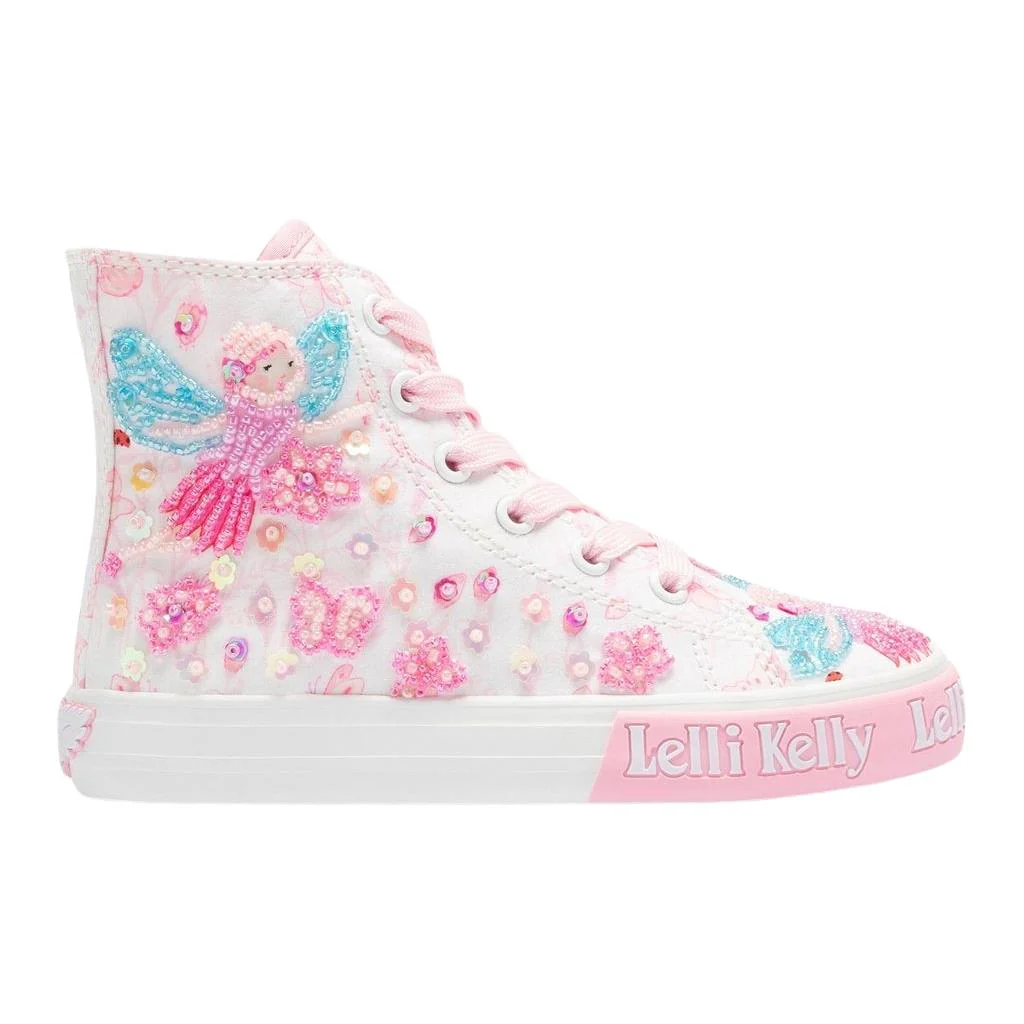 Lelli Kelly LK4166 (BI02) Fairy White Canvas Baseball Boots - Image 35