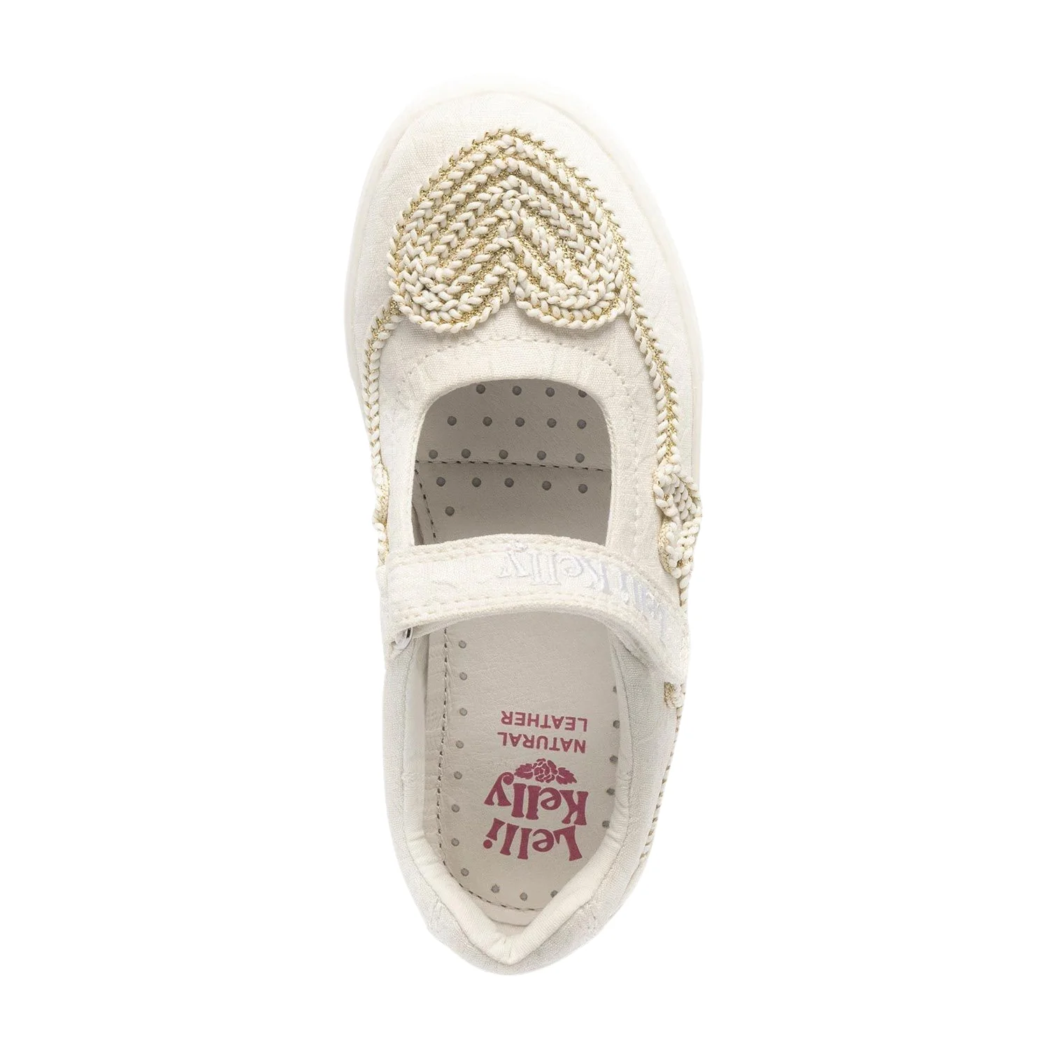 Lelli Kelly LK4169 (BI01) Egle White Canvas Dolly Shoe - Image 3