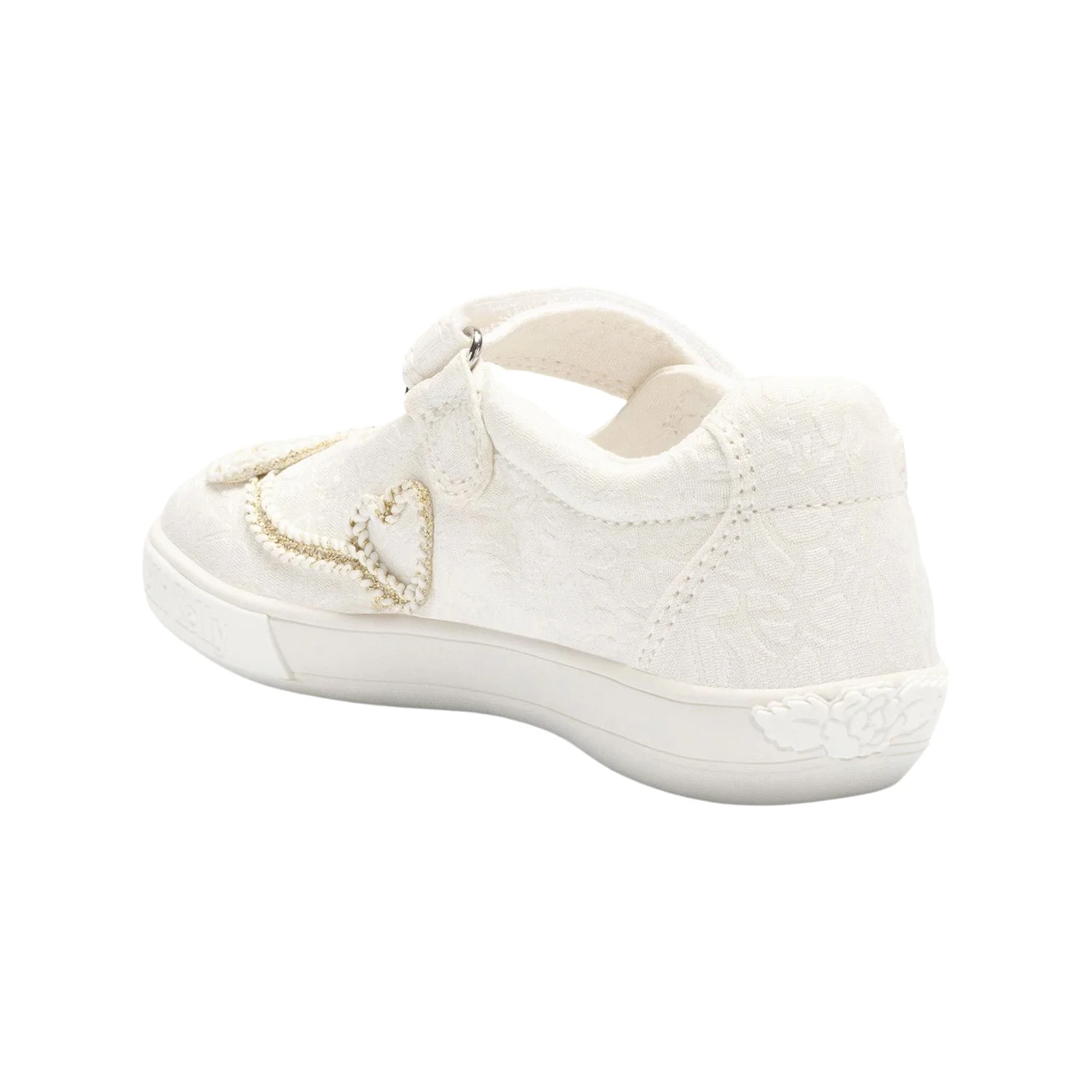 Lelli Kelly LK4169 (BI01) Egle White Canvas Dolly Shoe - Image 4