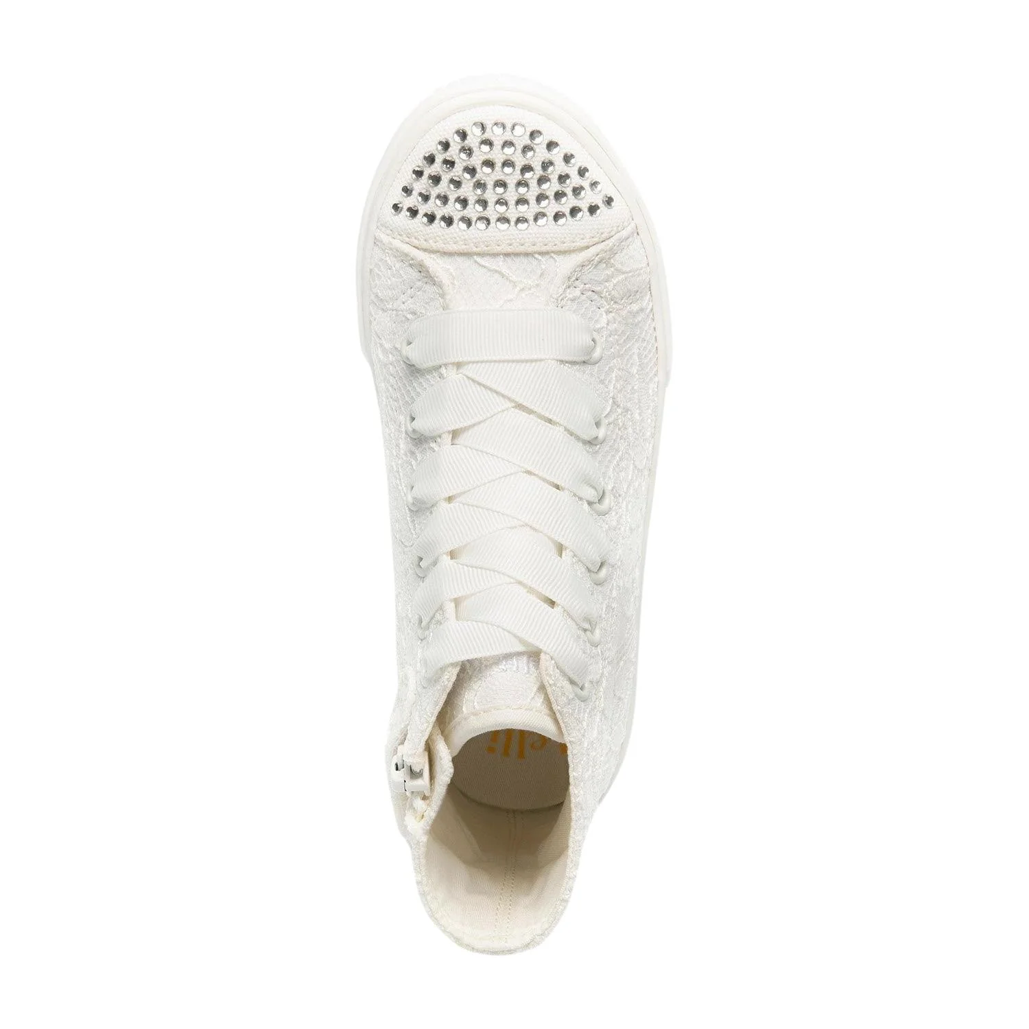 Lelli Kelly LK4177 (BI01) Clizia White Lace Diamante Baseball Boots - Image 32