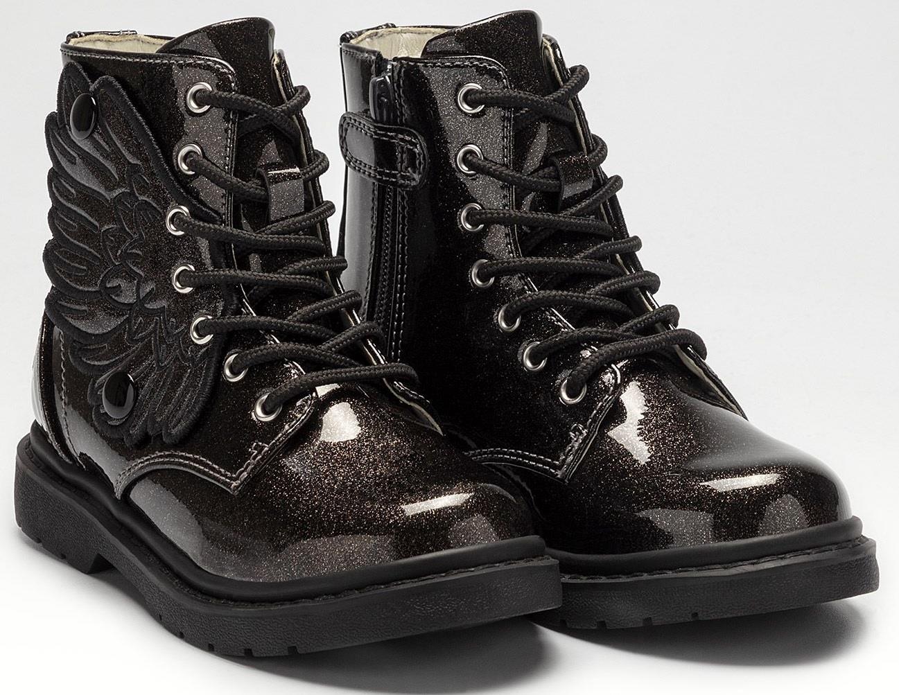 Lelli Kelly LK4544 (SB01) Ali Di Fata Black Glitter Wings Ankle Boot - Image 28