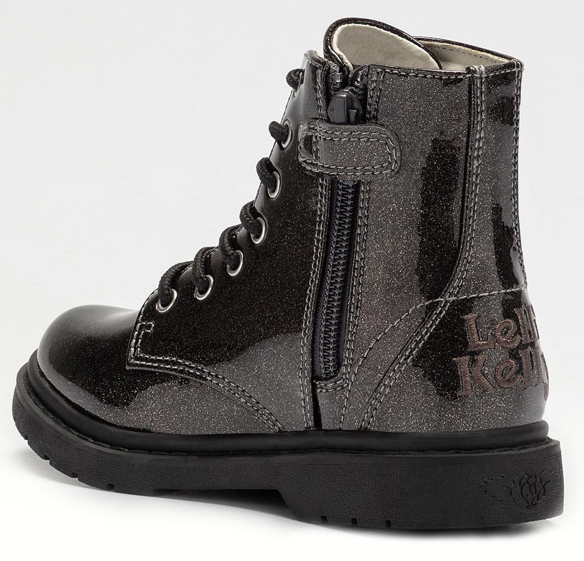Lelli Kelly LK4544 (SB01) Ali Di Fata Black Glitter Wings Ankle Boot - Image 8