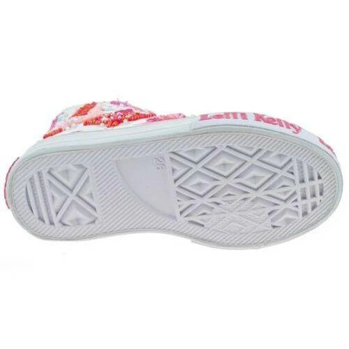 Lelli Kelly LK5090 (BA02) White Fantasy Flamingo Canvas Baseball Boots - Image 23