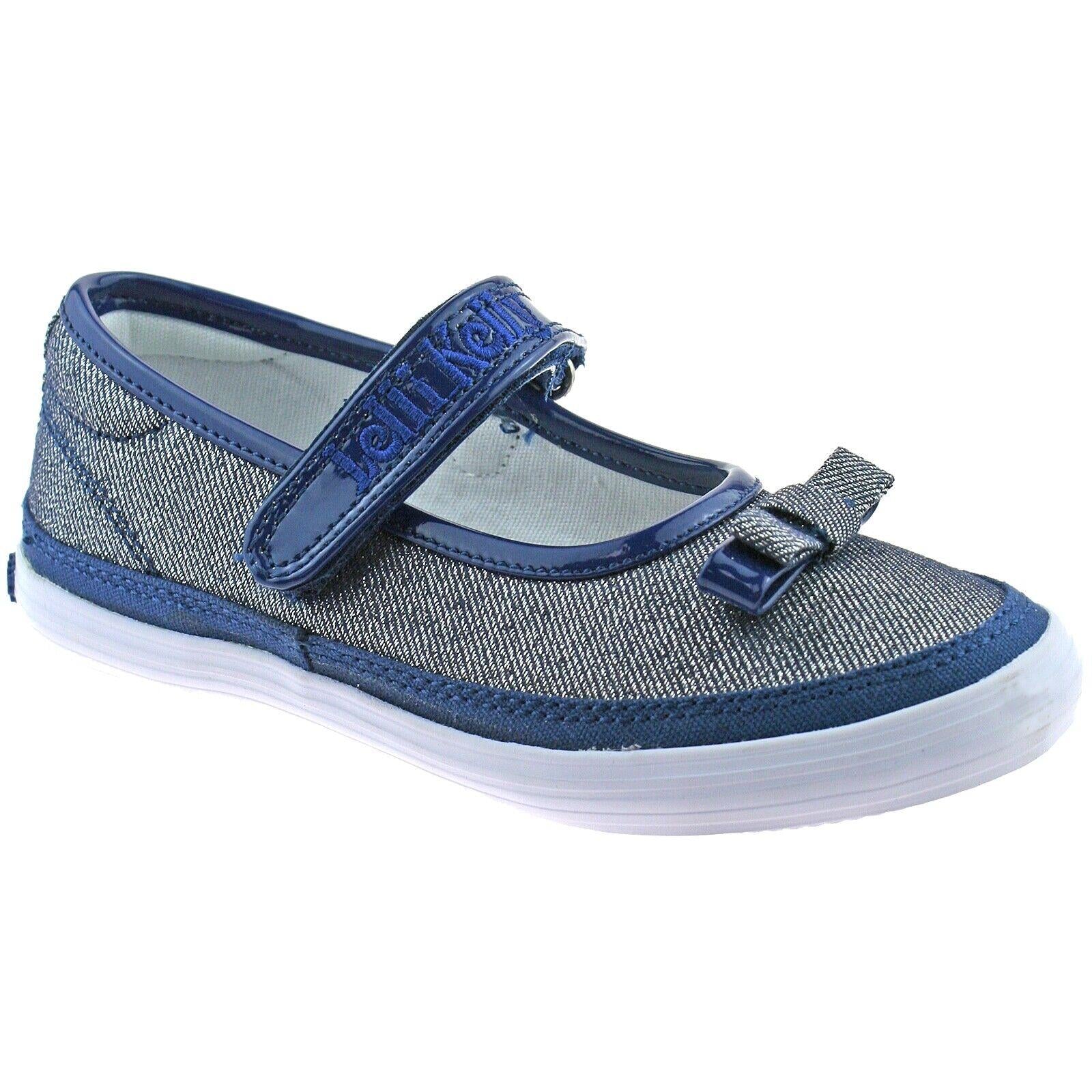 Lelli Kelly LK5300 (BE01) New Sprint Blue/Silver Shimmer Canvas Shoes - Image 5