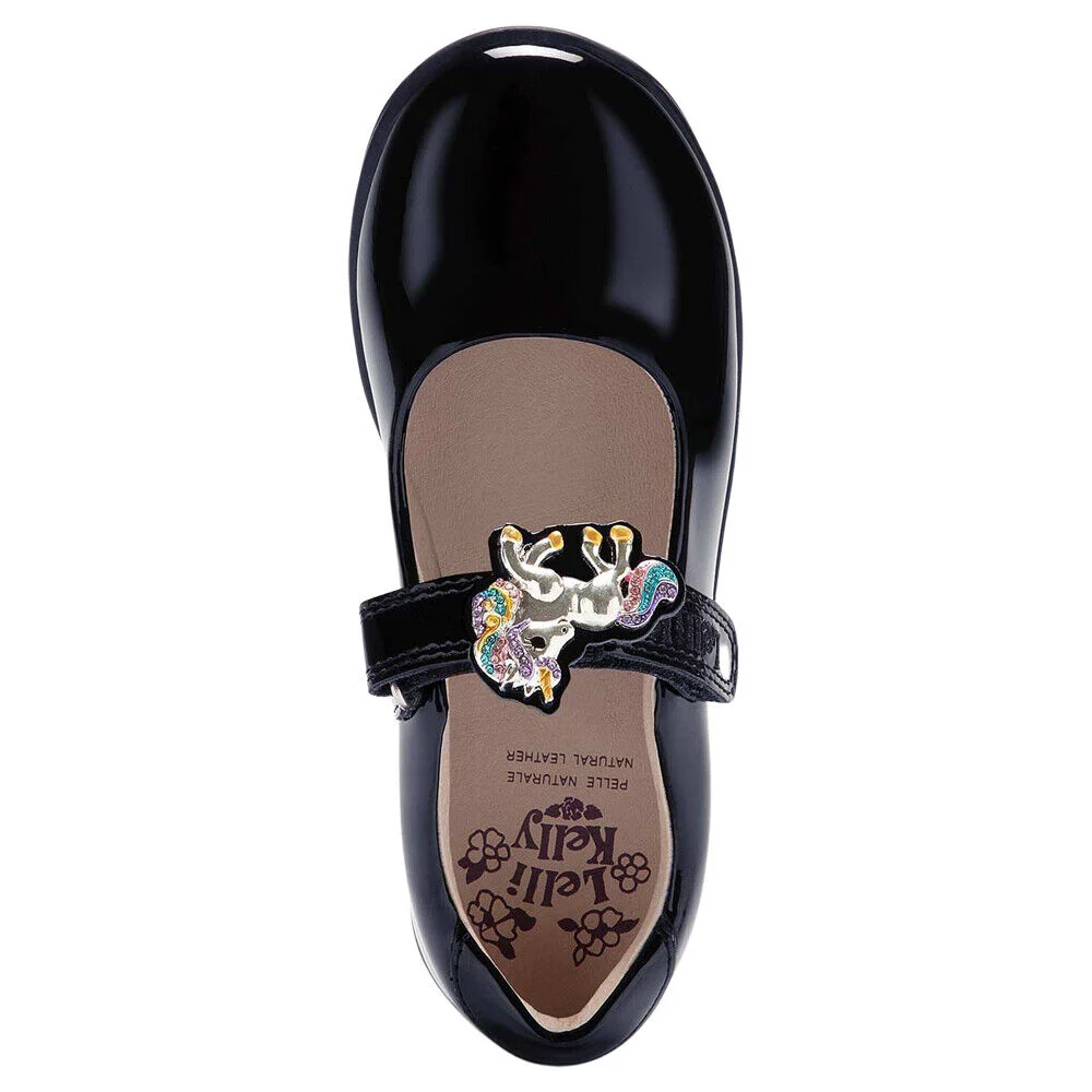 Lelli Kelly LK8113 (DE01) Bella 2 Blue Patent School Shoes F Fitting - Image 4