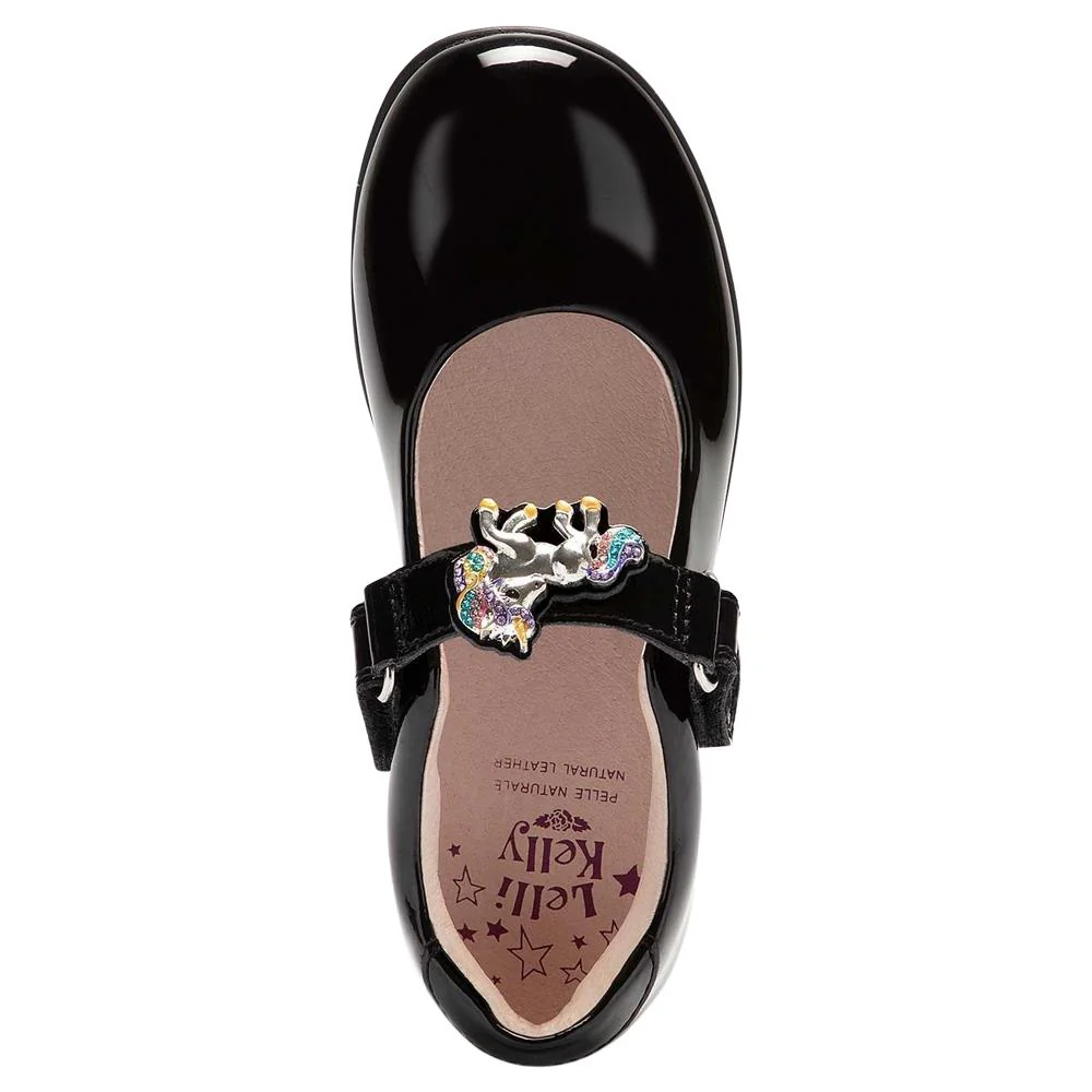 Lelli Kelly LK8143 (DB01) Bella Black Patent School Shoes G Fitting - Image 18