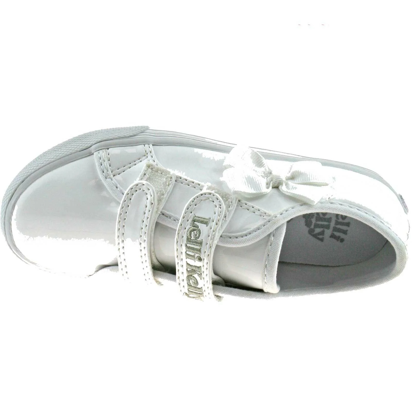 Lelli Kelly LK8199 (DA01) White Patent Lily School Pumps - Image 12