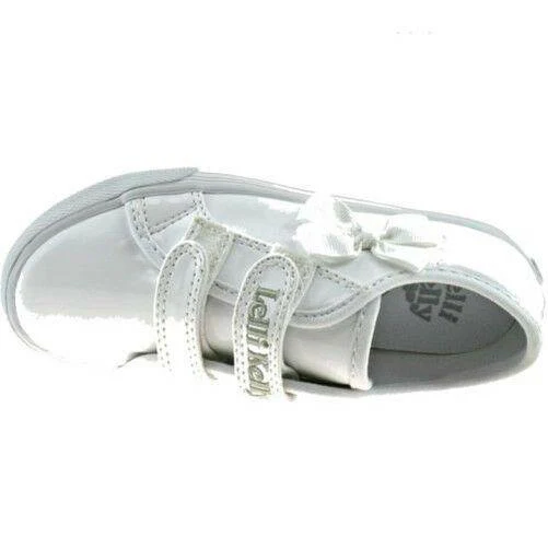 Lelli Kelly LK8199 (DA01) White Patent Lily School Pumps - Image 242