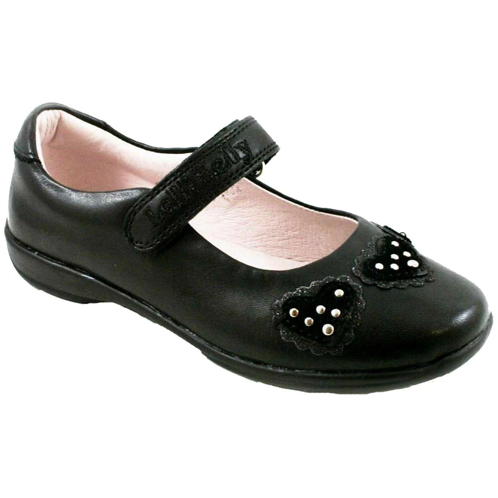 Lelli Kelly LK8208 Black Leather (CB01) Ellie School Shoes F Width - Image 3