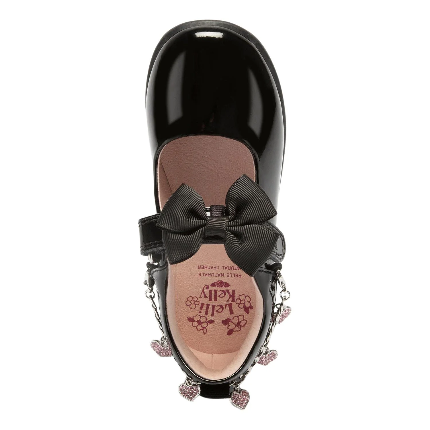 Lelli Kelly LK8224 (DB01) Angel Black Patent Bracelet School Shoes F Fitting - Image 4