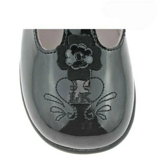 Lelli Kelly LK8255 (DB01) Black Patent Arianna T-Bar School Shoes G Fitting - Image 231