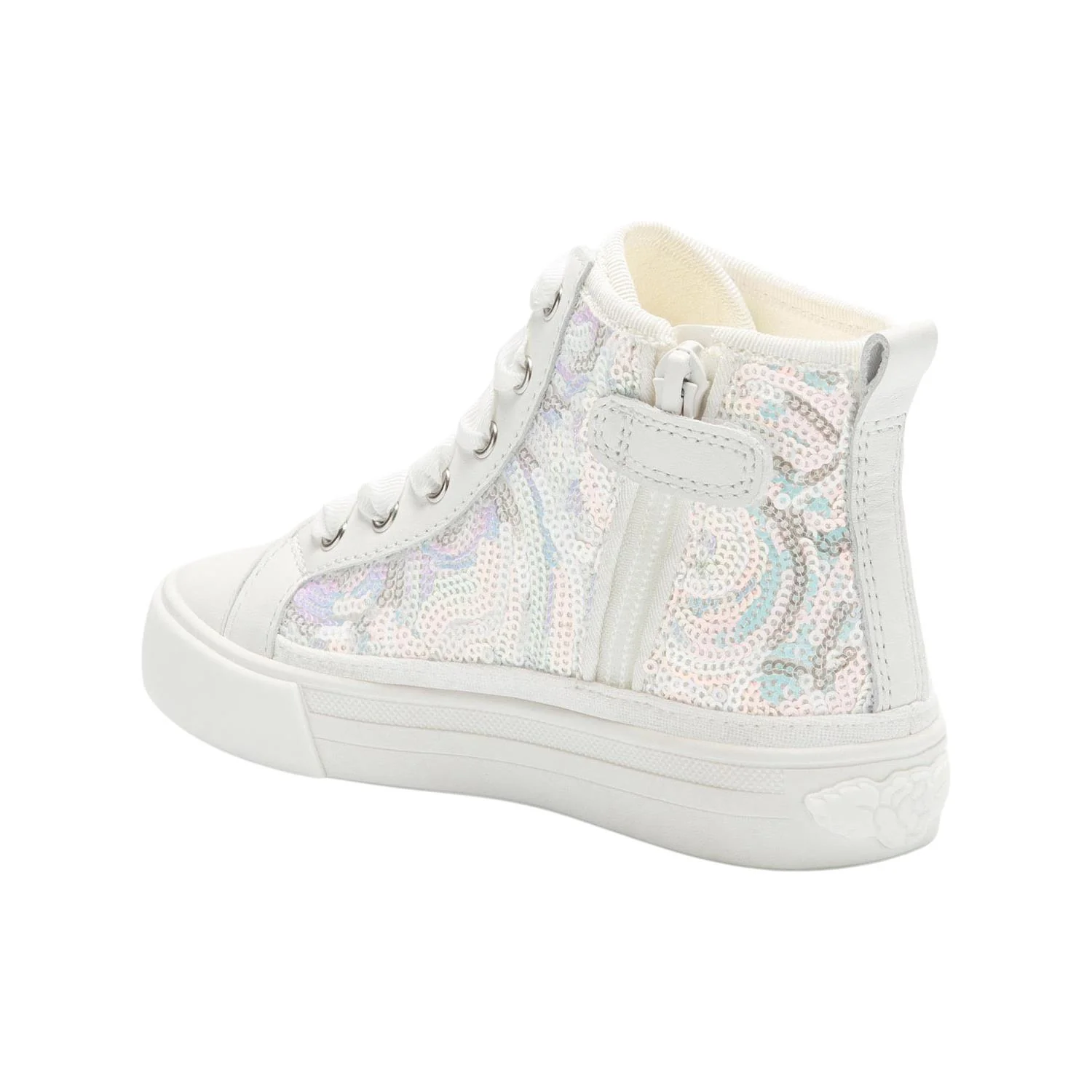 Lelli Kelly MLED4180 (BI01) Aurora White Sequin Leather Baseball Boots - Image 16