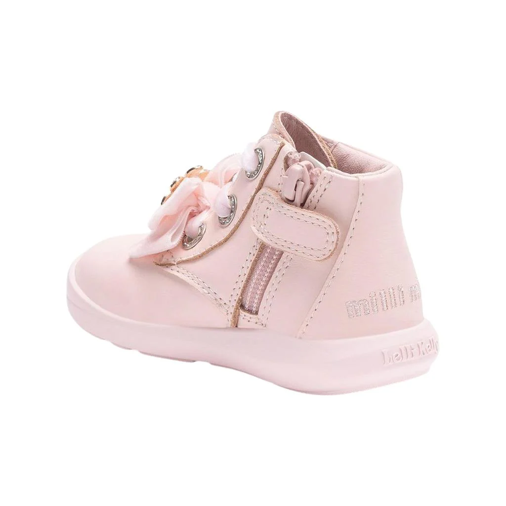 Lelli Kelly MX4309 Mya Pink Winter White Baby Ankle Soft Leather Ankle Boots - Image 3