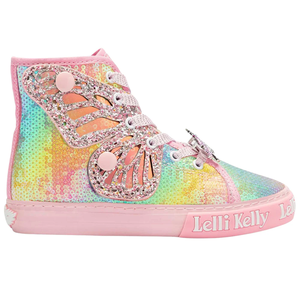 LK1331 (AX02) Unicorn Wings Rainbow Baseball Boots - Image 6